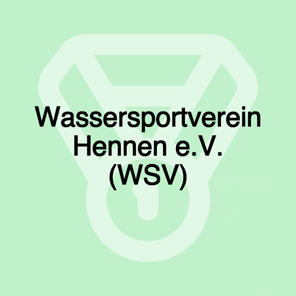 Wassersportverein Hennen e.V. (WSV)