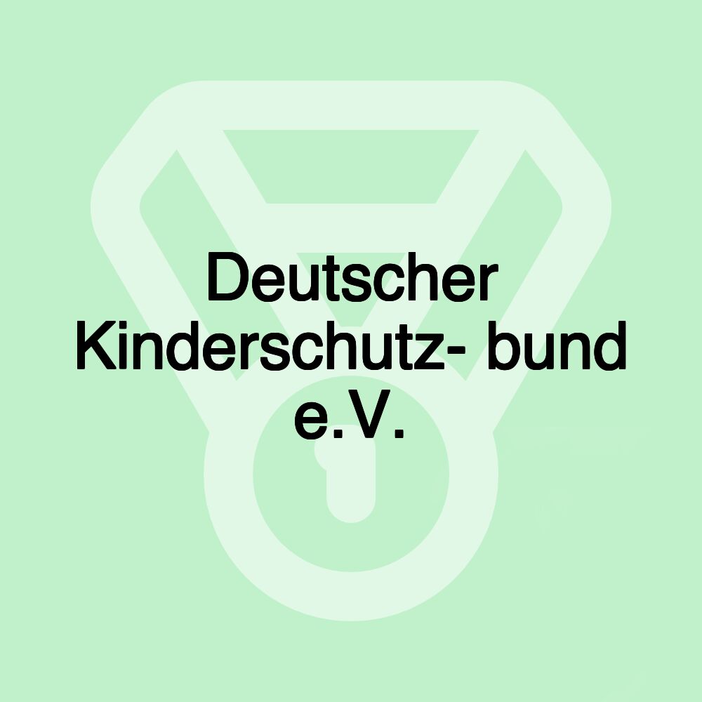 Deutscher Kinderschutz- bund e.V.