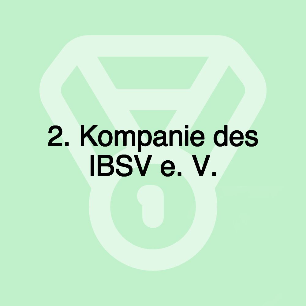 2. Kompanie des IBSV e. V.