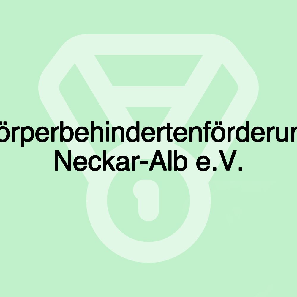 Körperbehindertenförderung Neckar-Alb e.V.