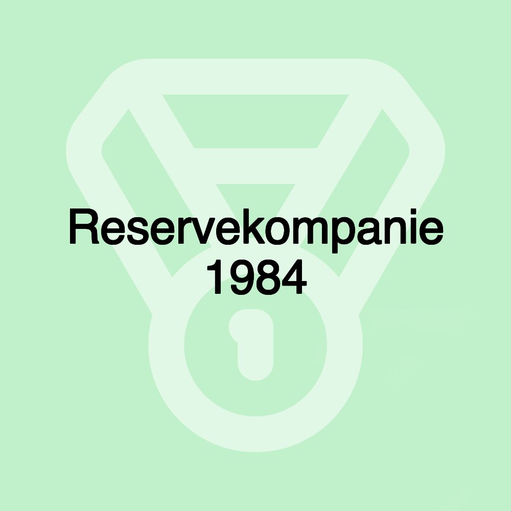 Reservekompanie 1984