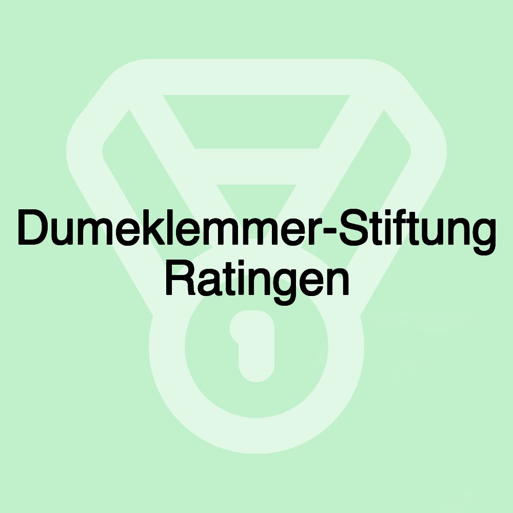 Dumeklemmer-Stiftung Ratingen