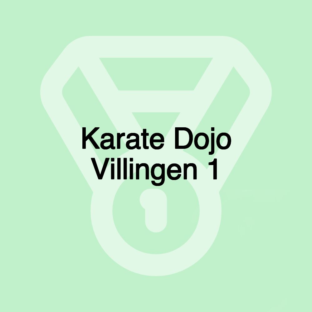 Karate Dojo Villingen 1