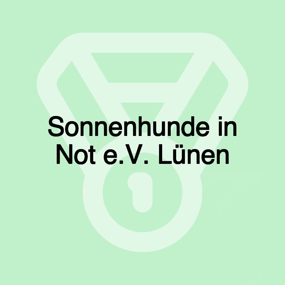 Sonnenhunde in Not e.V. Lünen