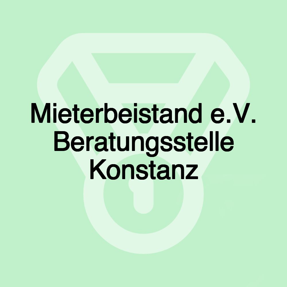 Mieterbeistand e.V. Beratungsstelle Konstanz