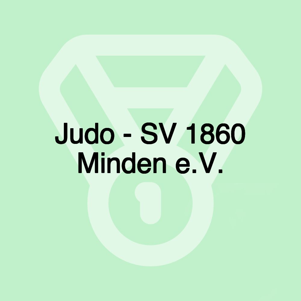 Judo - SV 1860 Minden e.V.