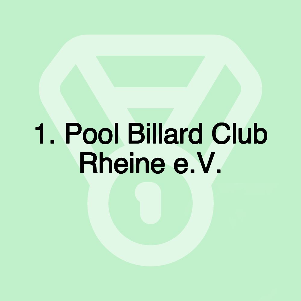 1. Pool Billard Club Rheine e.V.