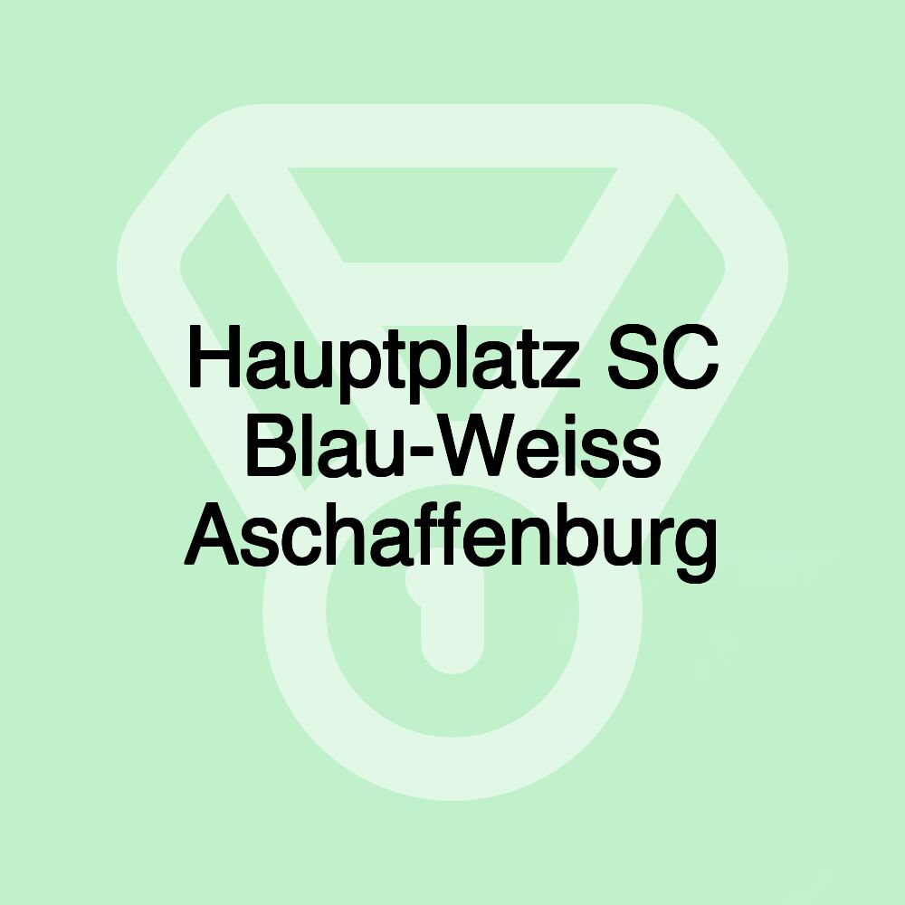 Hauptplatz SC Blau-Weiss Aschaffenburg