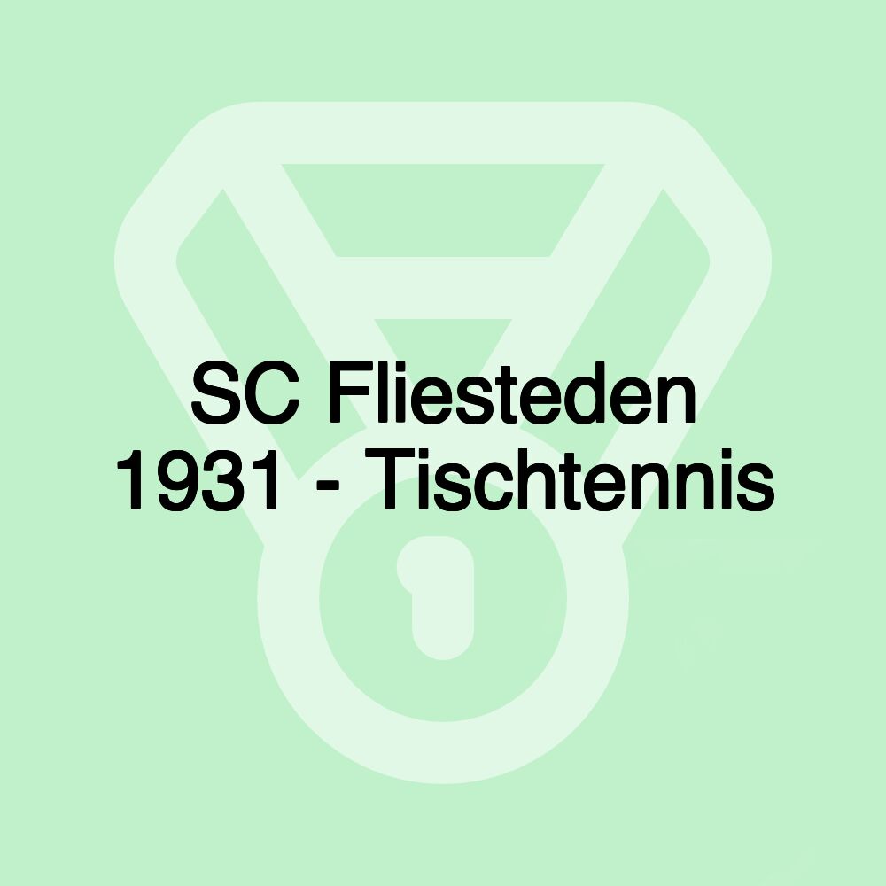 SC Fliesteden 1931 - Tischtennis