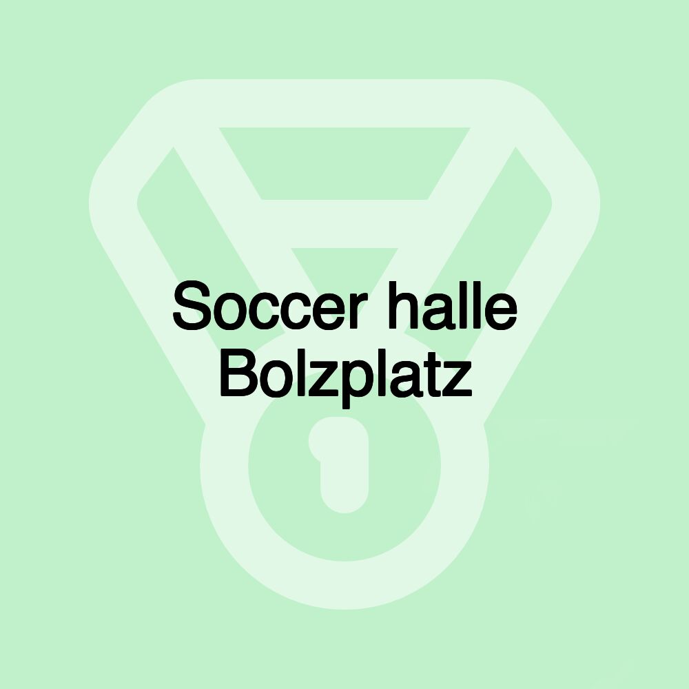 Soccer halle Bolzplatz