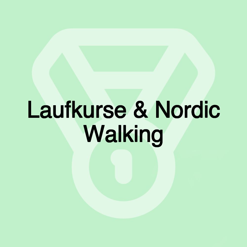 Laufkurse & Nordic Walking