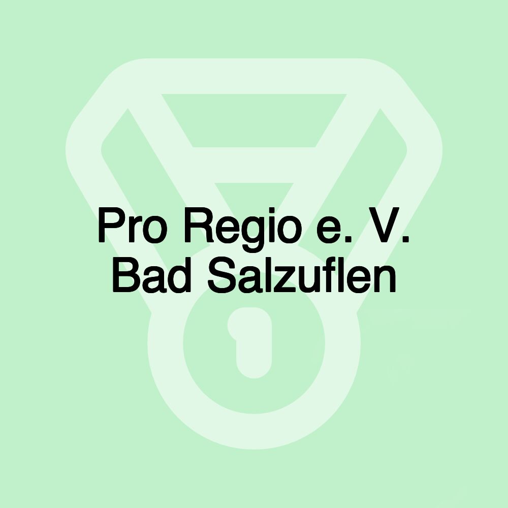 Pro Regio e. V. Bad Salzuflen