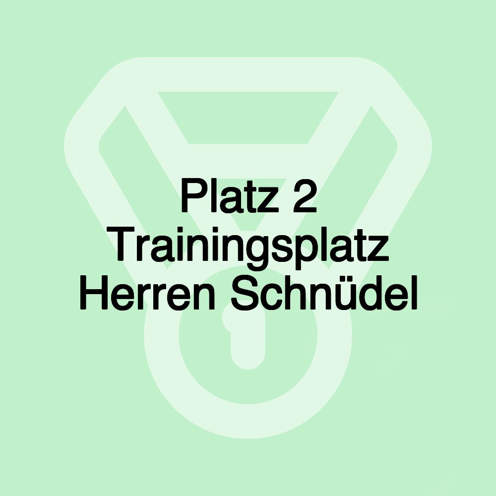 Platz 2 Trainingsplatz Herren Schnüdel