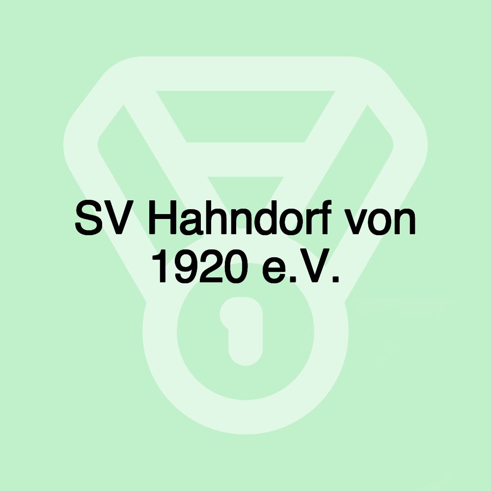 SV Hahndorf von 1920 e.V.