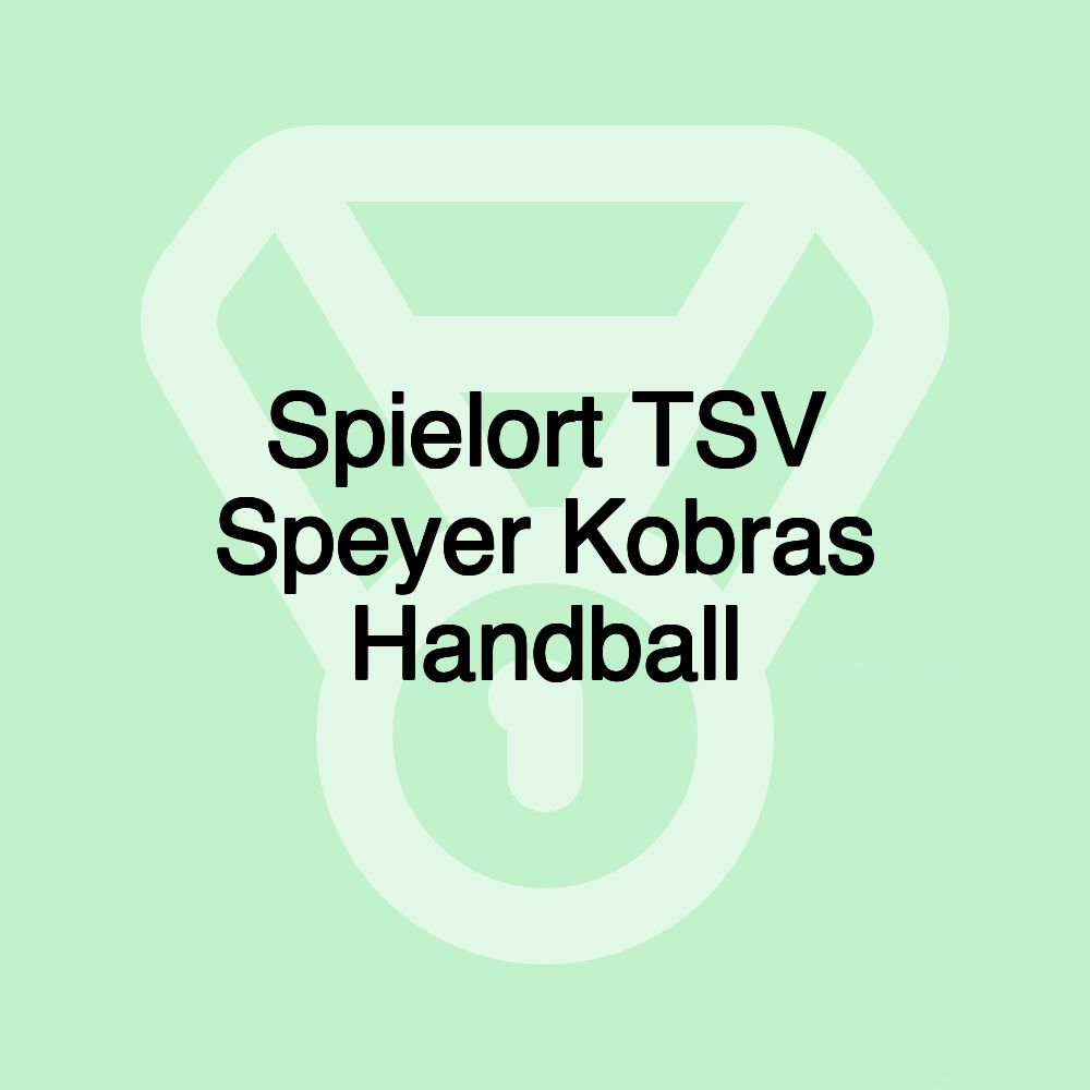 Spielort TSV Speyer Kobras Handball