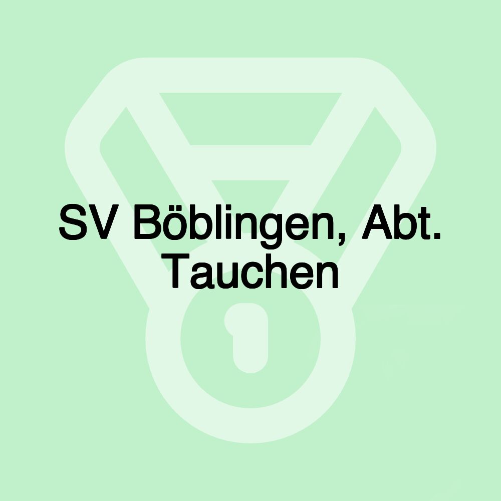 SV Böblingen, Abt. Tauchen