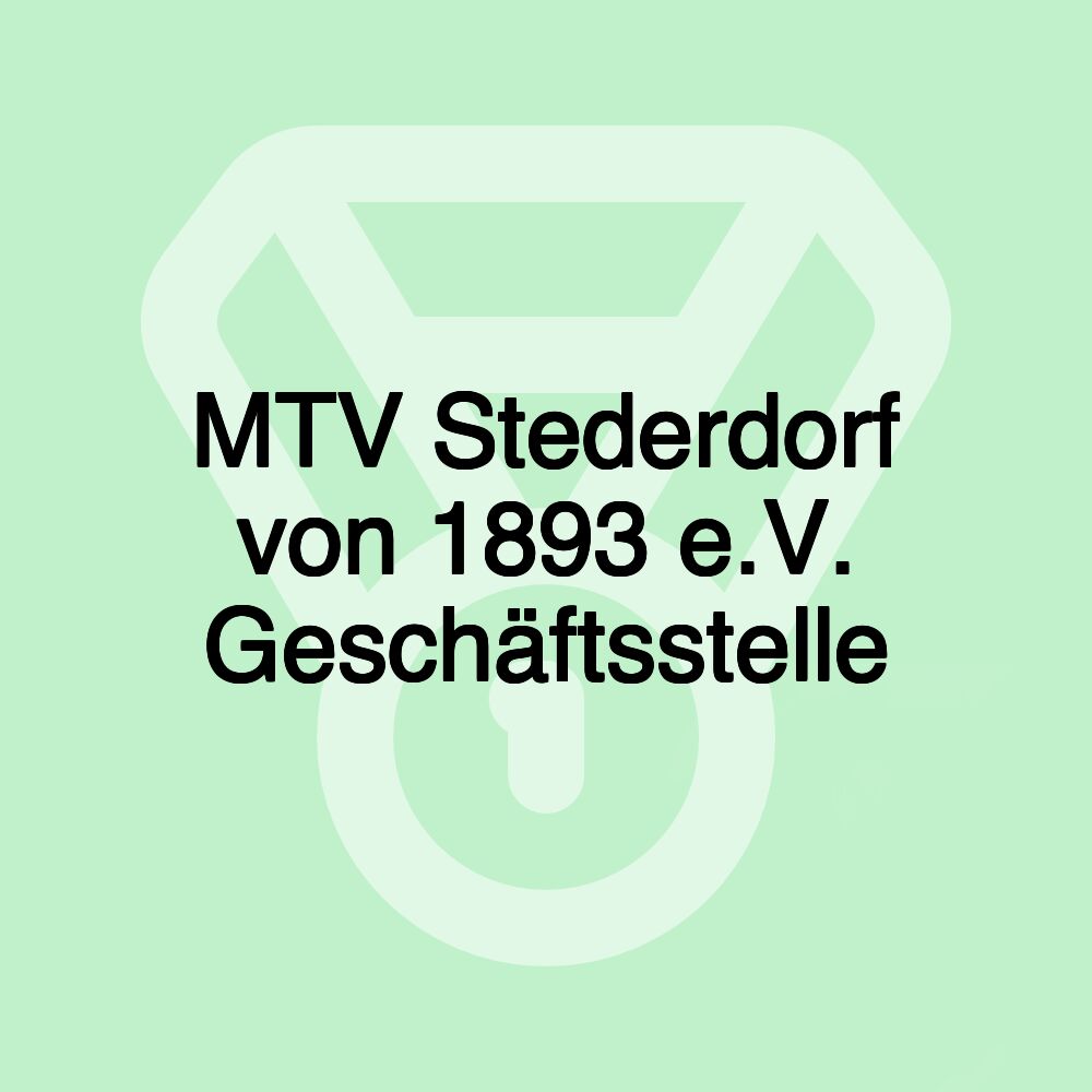 MTV Stederdorf von 1893 e.V. Geschäftsstelle