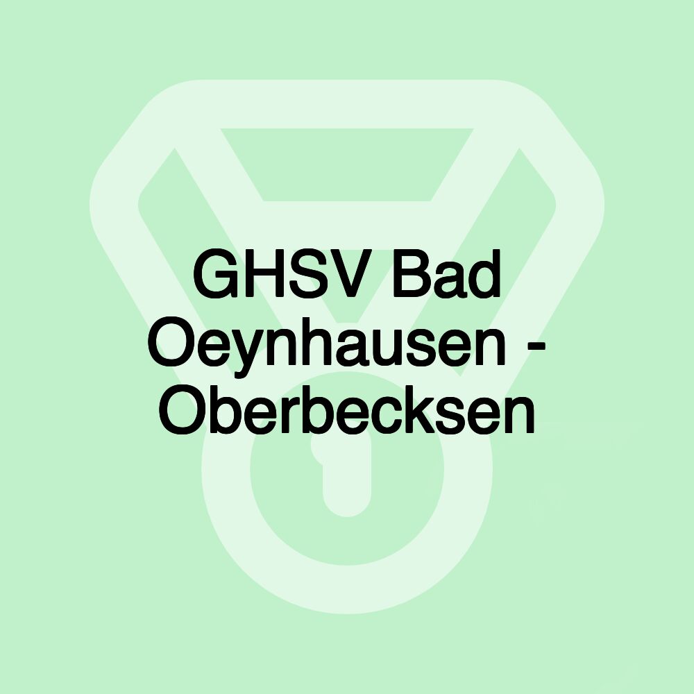 GHSV Bad Oeynhausen - Oberbecksen