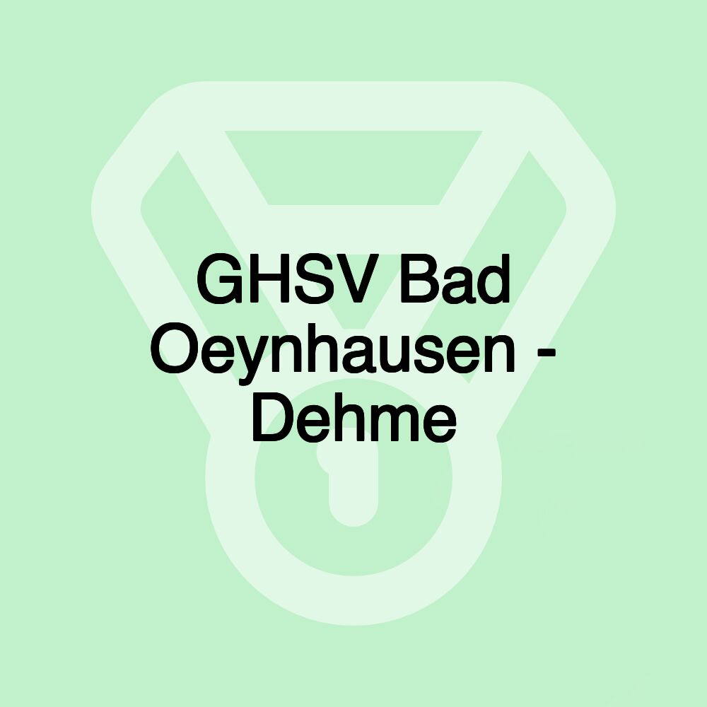 GHSV Bad Oeynhausen - Dehme