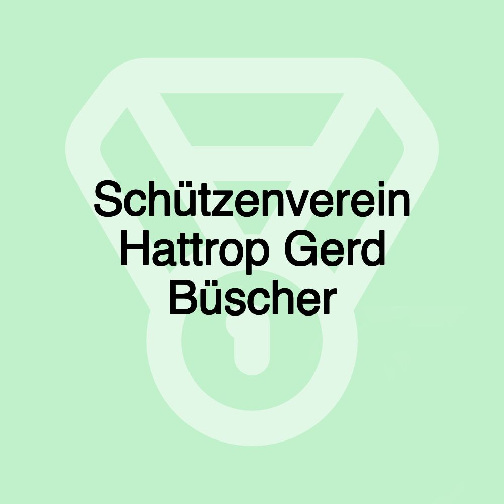 Schützenverein Hattrop Gerd Büscher