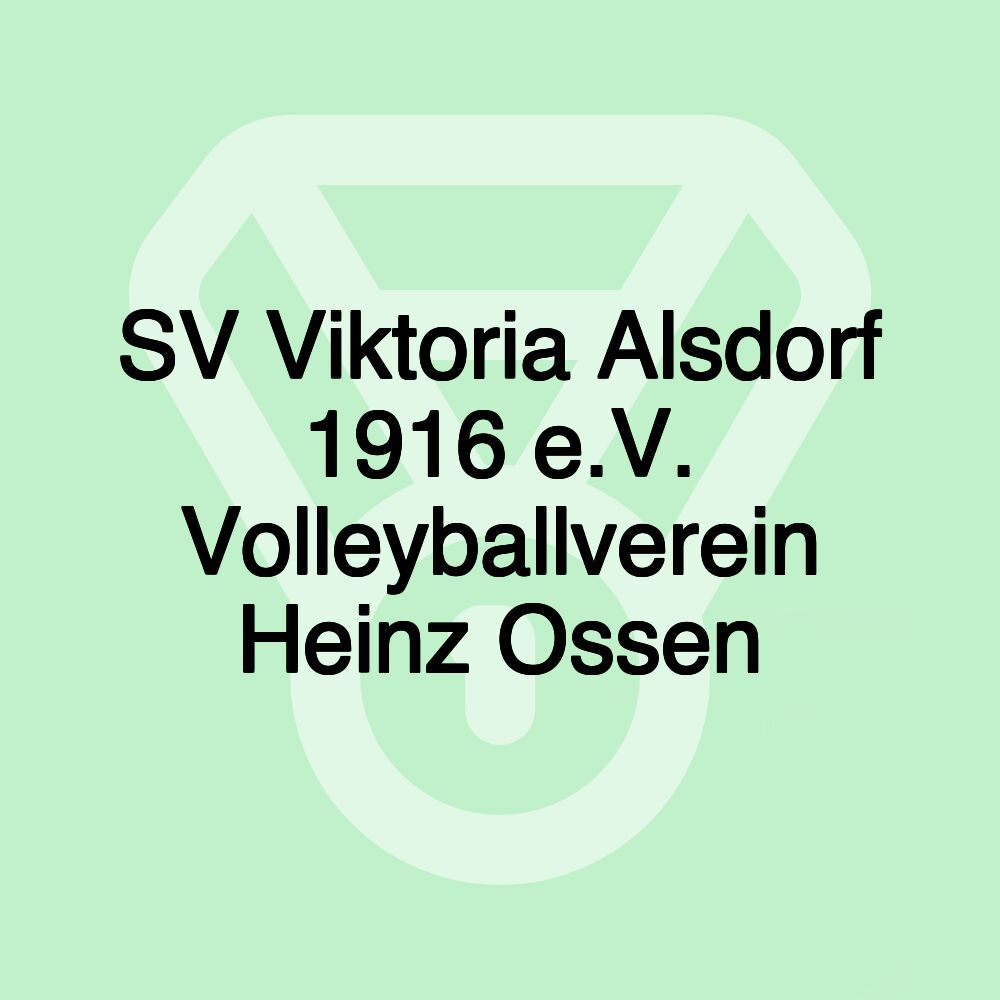 SV Viktoria Alsdorf 1916 e.V. Volleyballverein Heinz Ossen