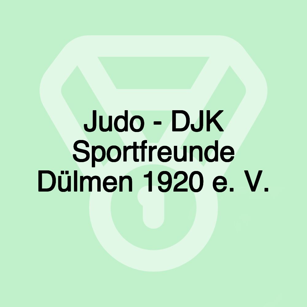 Judo - DJK Sportfreunde Dülmen 1920 e. V.