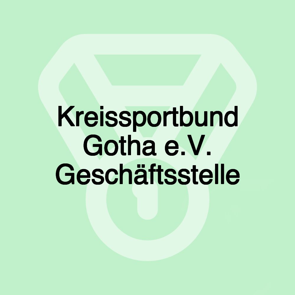 Kreissportbund Gotha e.V. Geschäftsstelle