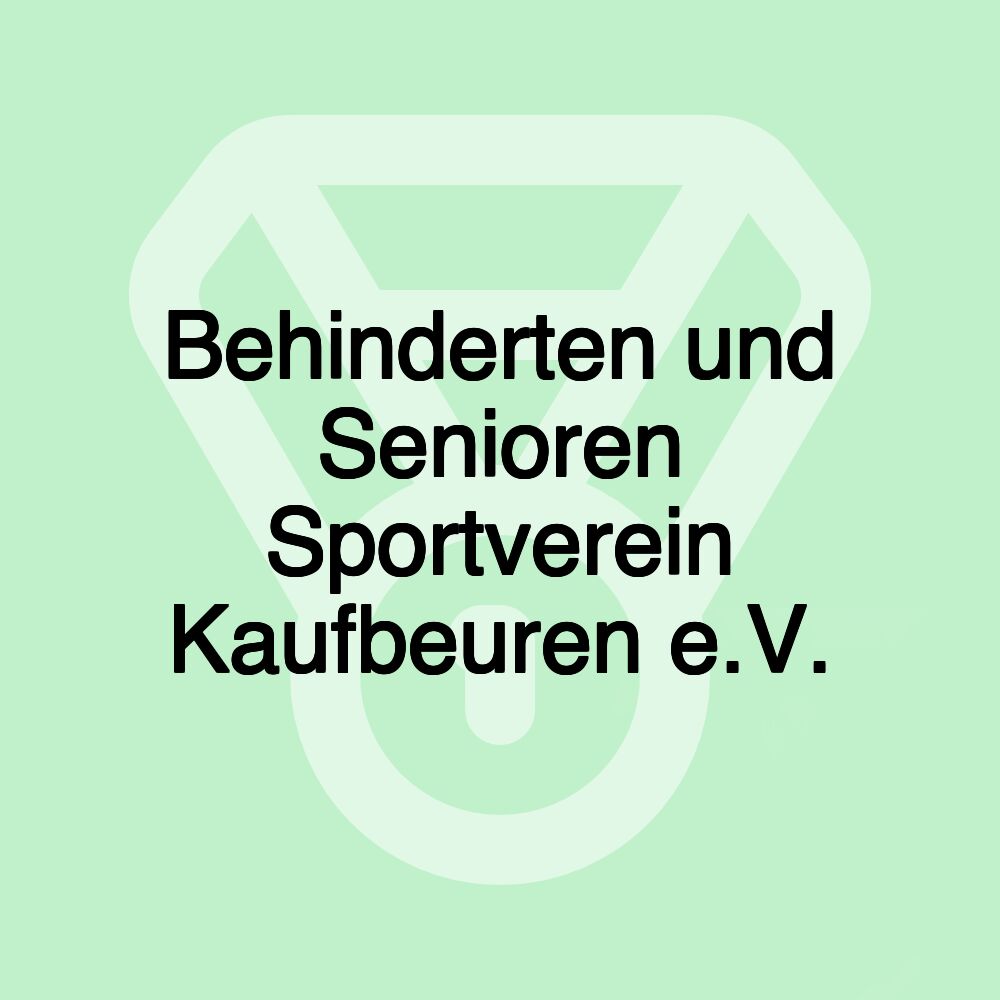 Behinderten und Senioren Sportverein Kaufbeuren e.V.