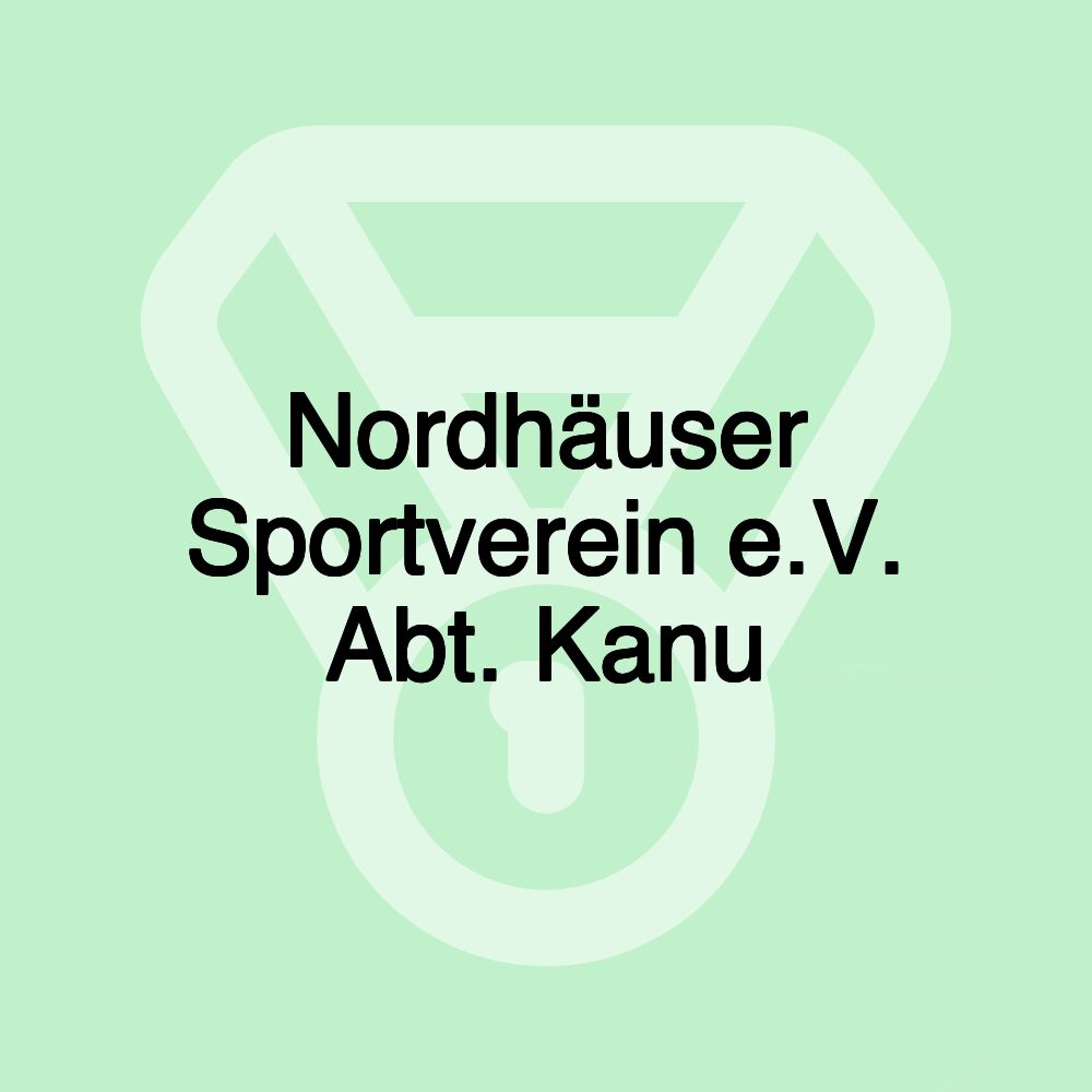 Nordhäuser Sportverein e.V. Abt. Kanu