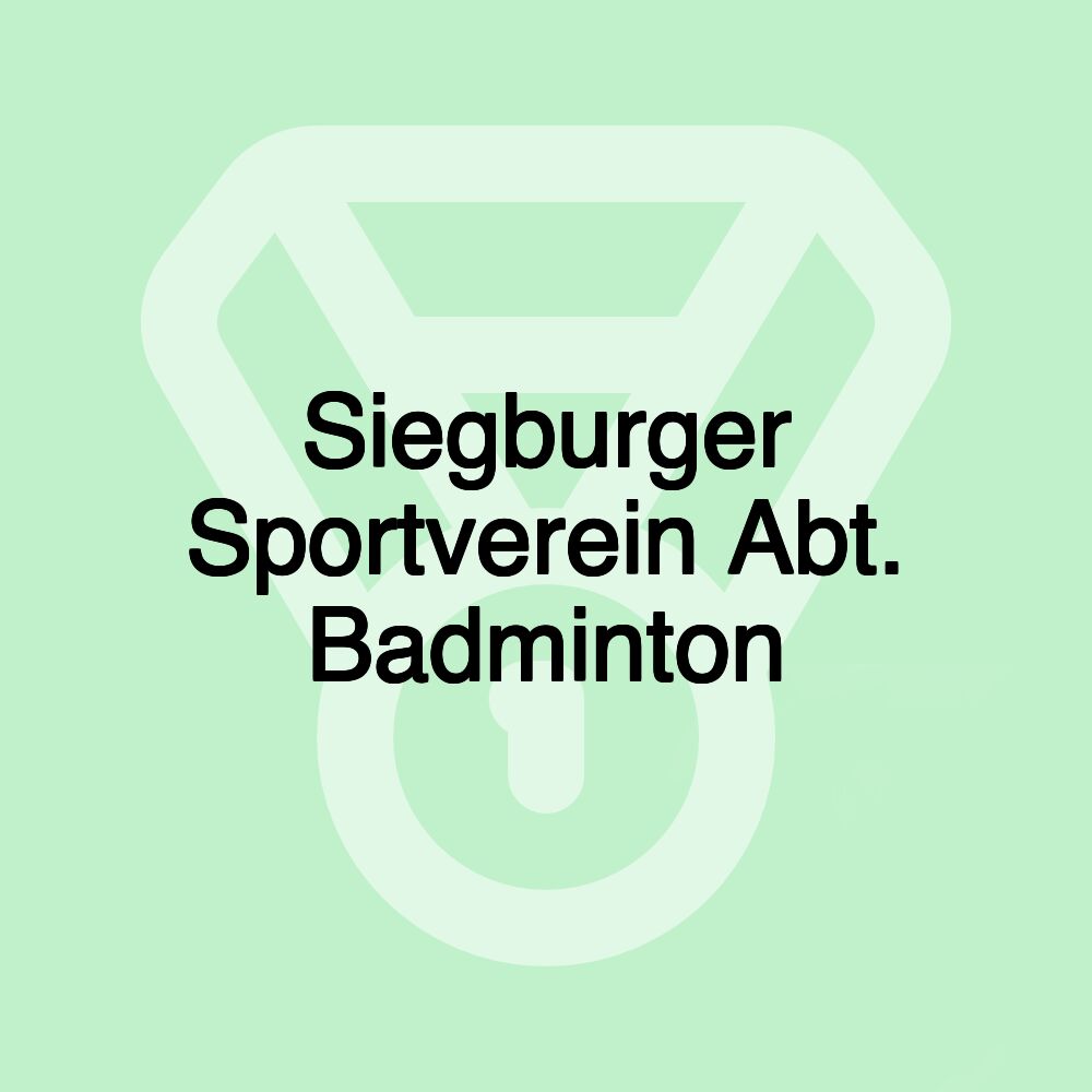 Siegburger Sportverein Abt. Badminton