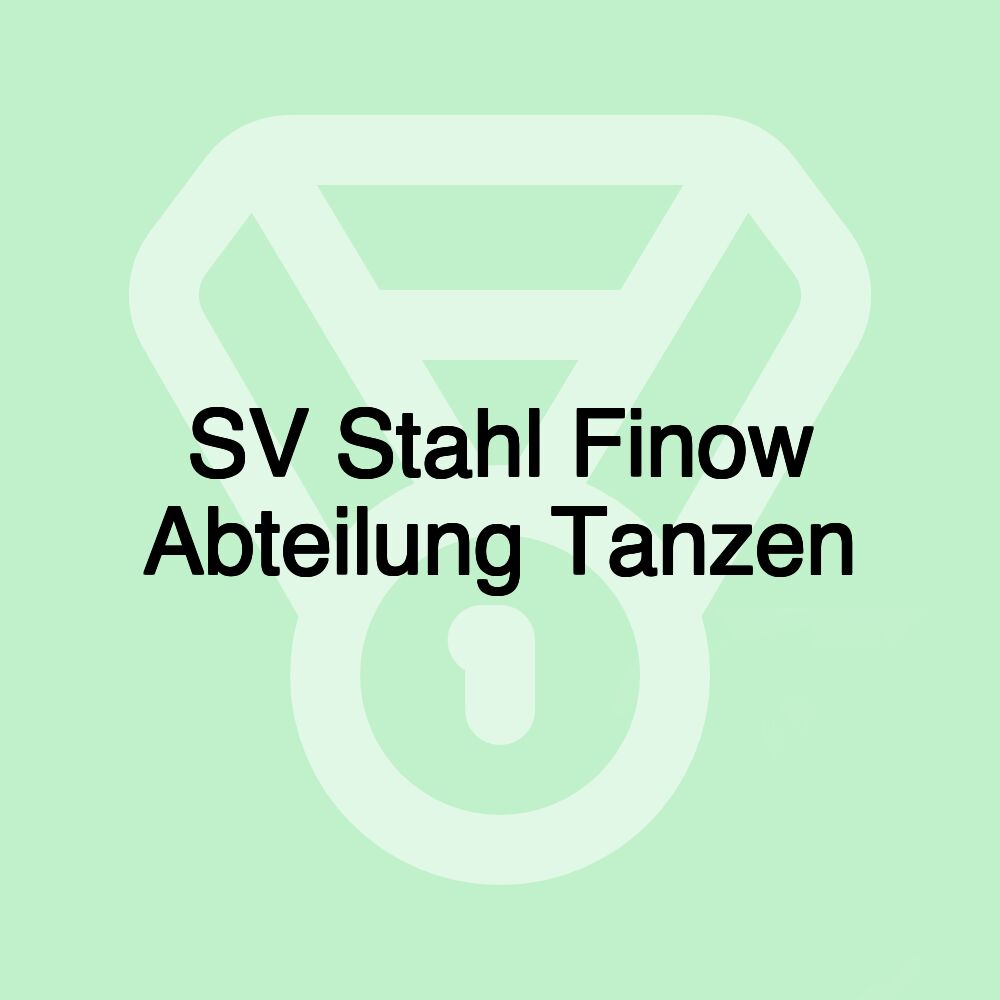 SV Stahl Finow Abteilung Tanzen