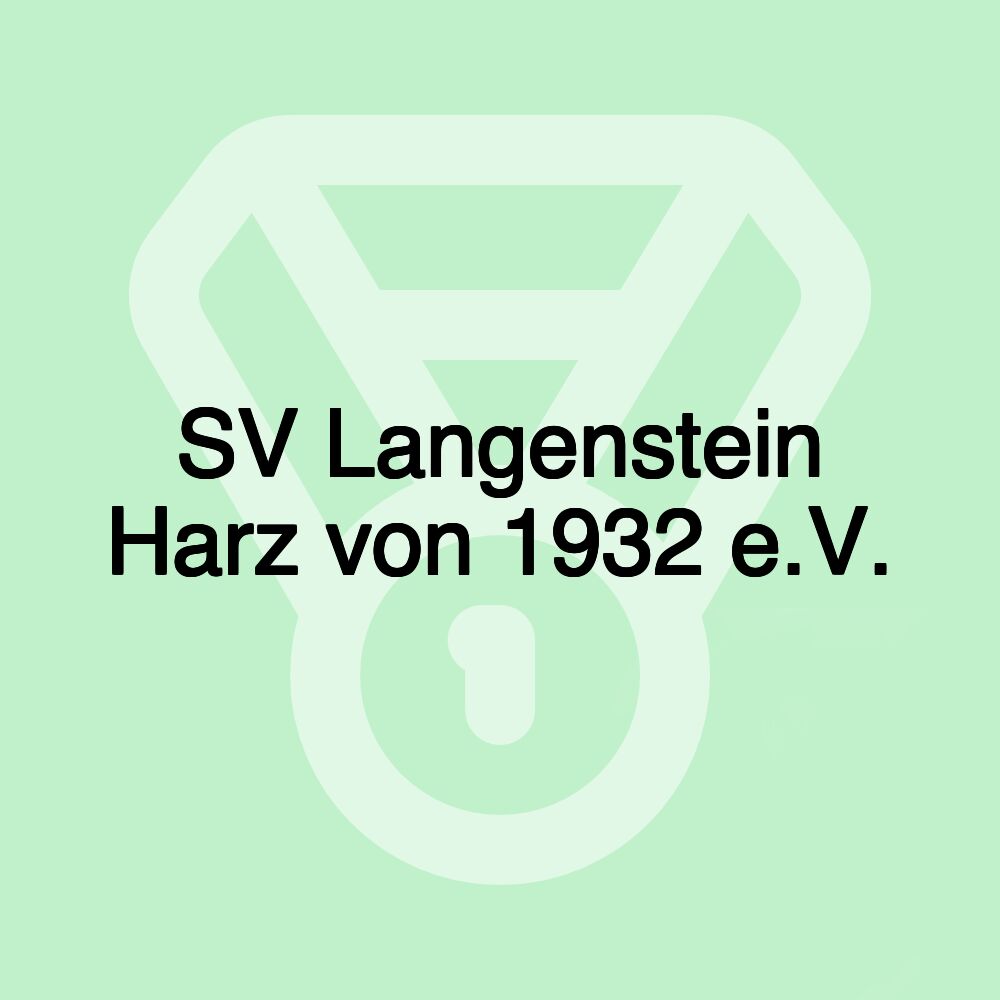 SV Langenstein Harz von 1932 e.V.