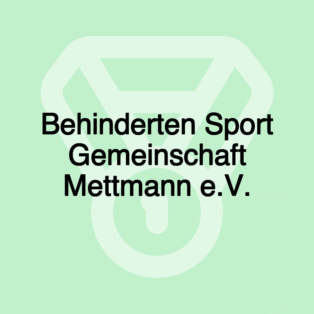 Behinderten Sport Gemeinschaft Mettmann e.V.