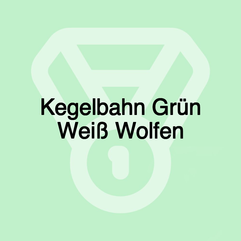 Kegelbahn Grün Weiß Wolfen