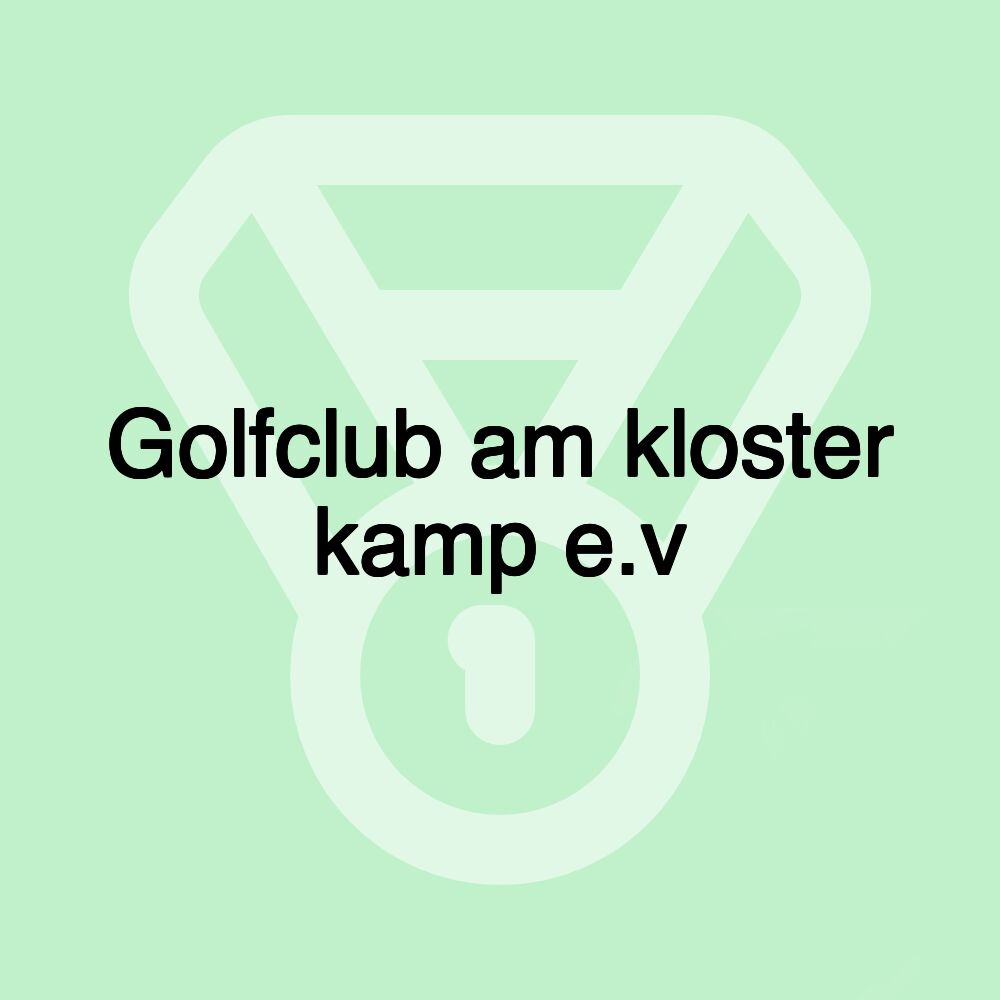 Golfclub am kloster kamp e.v