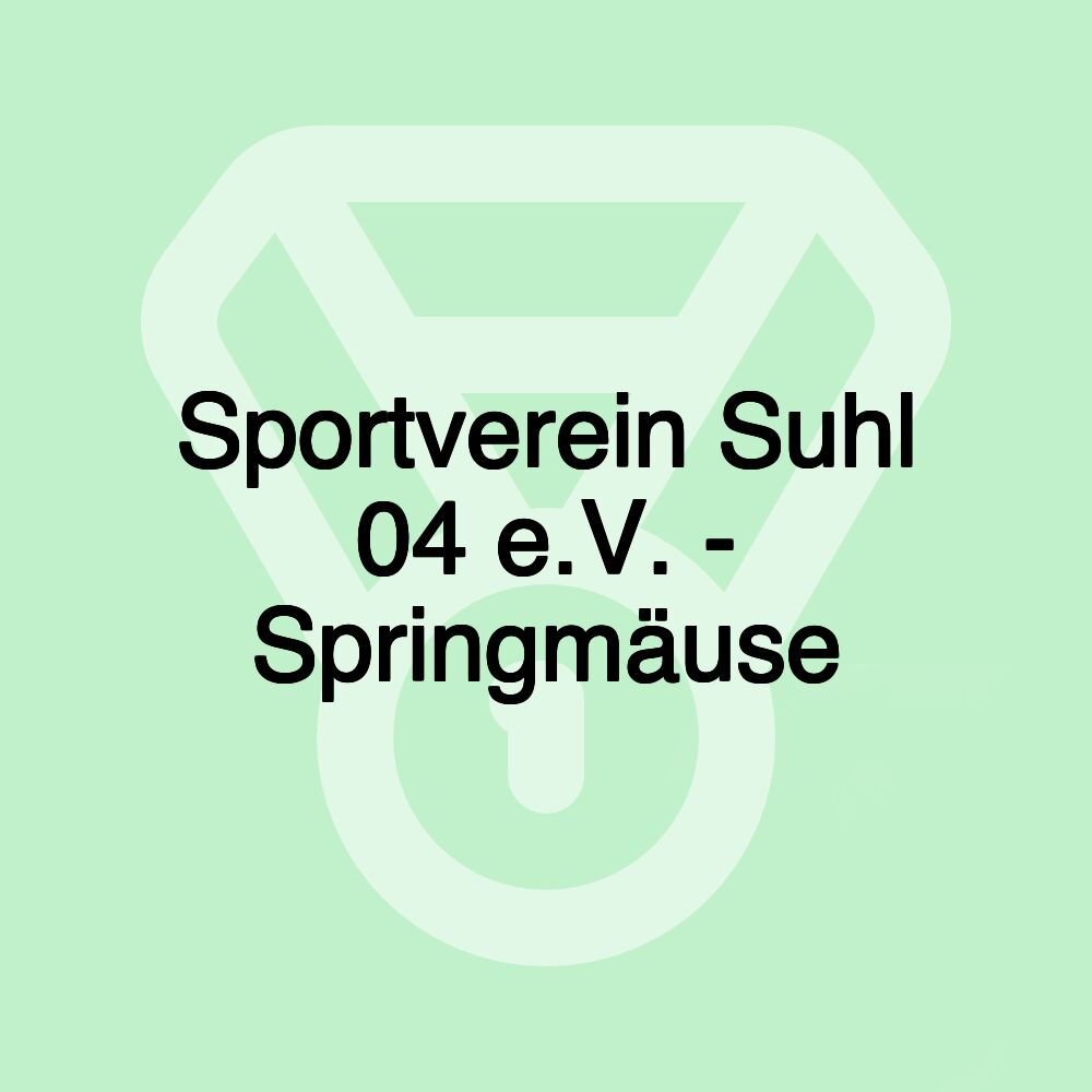 Sportverein Suhl 04 e.V. - Springmäuse