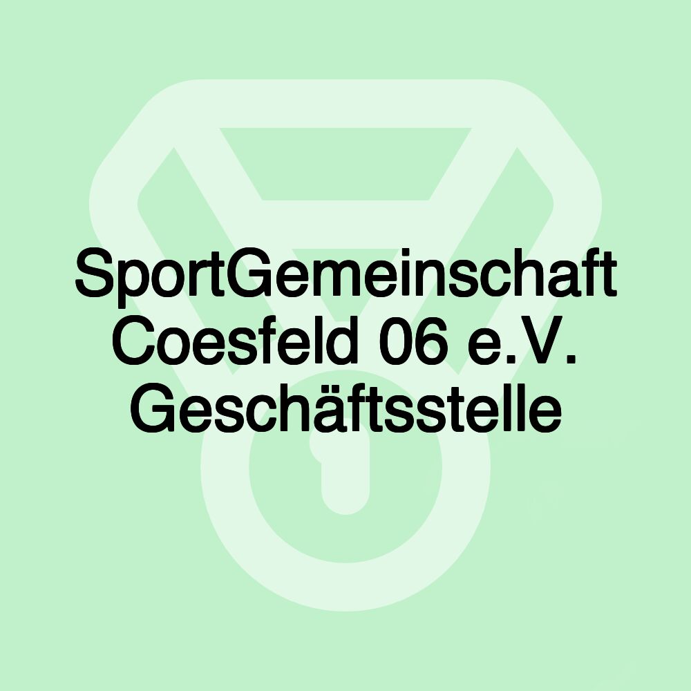 SportGemeinschaft Coesfeld 06 e.V. Geschäftsstelle