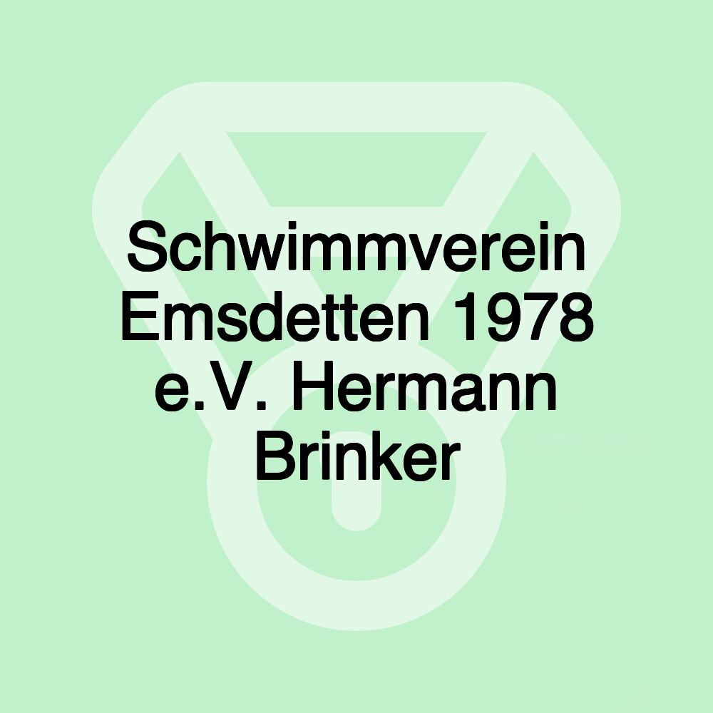 Schwimmverein Emsdetten 1978 e.V. Hermann Brinker