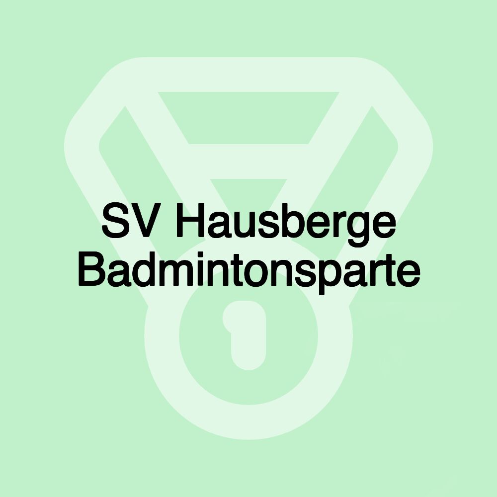 SV Hausberge Badmintonsparte