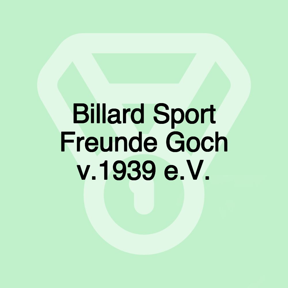 Billard Sport Freunde Goch v.1939 e.V.