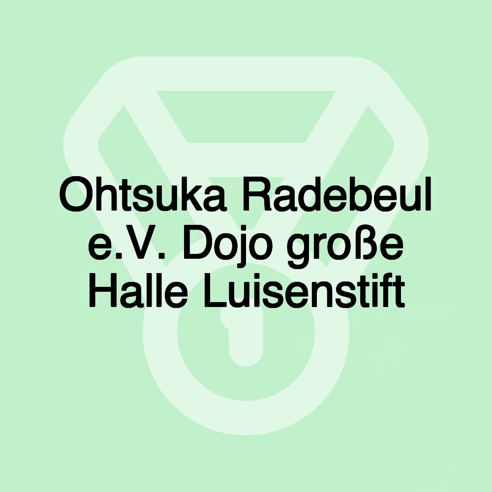 Ohtsuka Radebeul e.V. Dojo große Halle Luisenstift