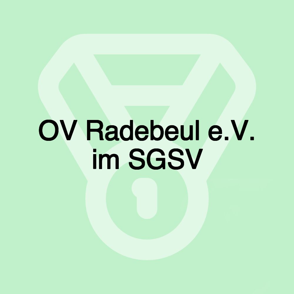 OV Radebeul e.V. im SGSV