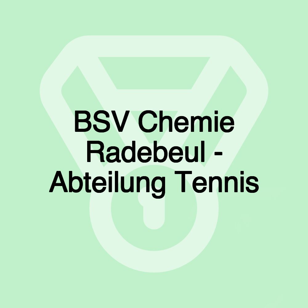 BSV Chemie Radebeul - Abteilung Tennis