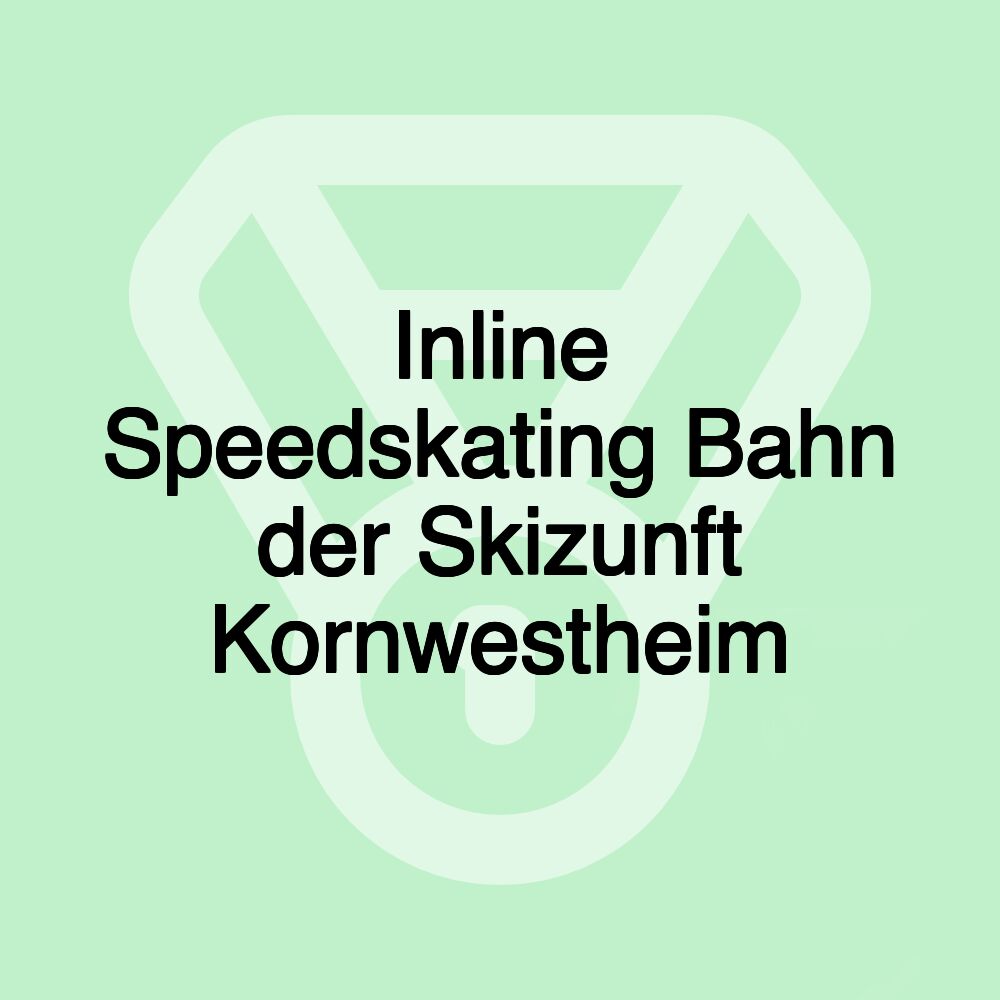 Inline Speedskating Bahn der Skizunft Kornwestheim