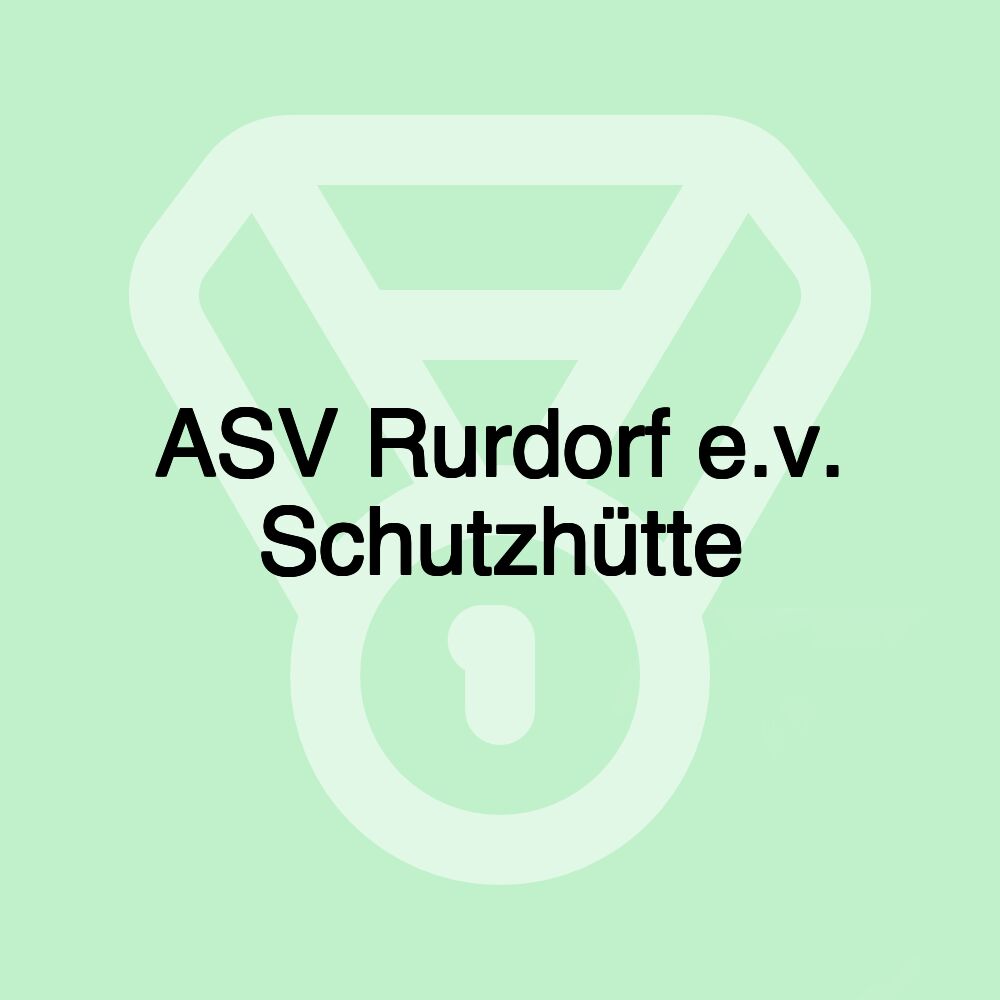 ASV Rurdorf e.v. Schutzhütte