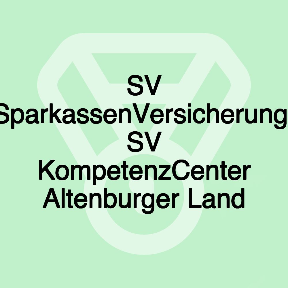 SV SparkassenVersicherung: SV KompetenzCenter Altenburger Land