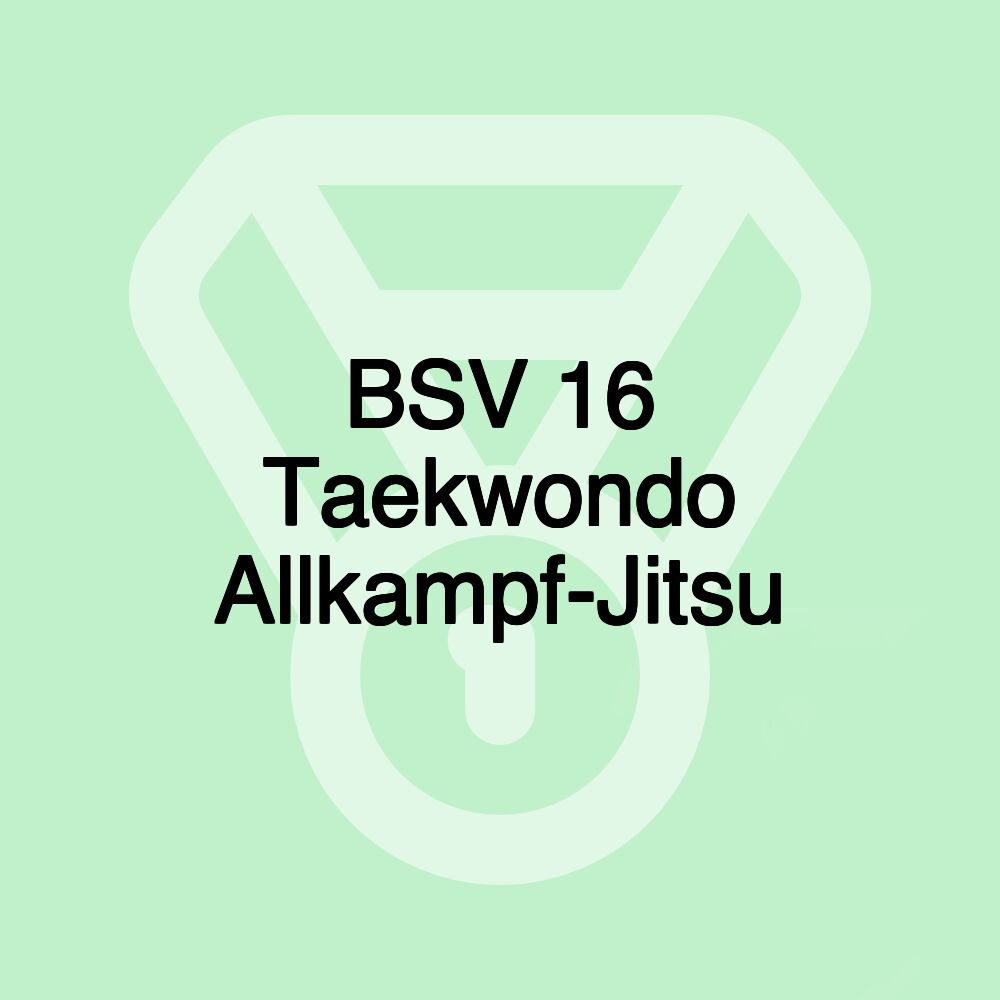 BSV 16 Taekwondo Allkampf-Jitsu