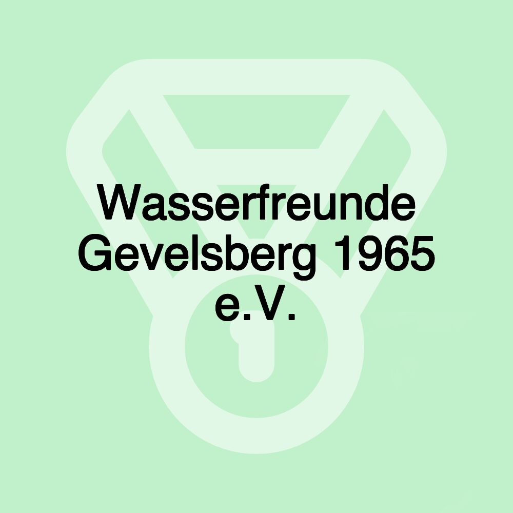 Wasserfreunde Gevelsberg 1965 e.V.