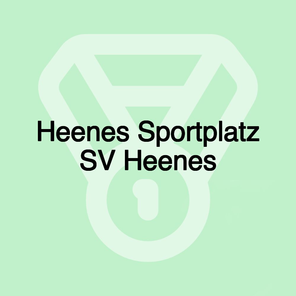 Heenes Sportplatz SV Heenes