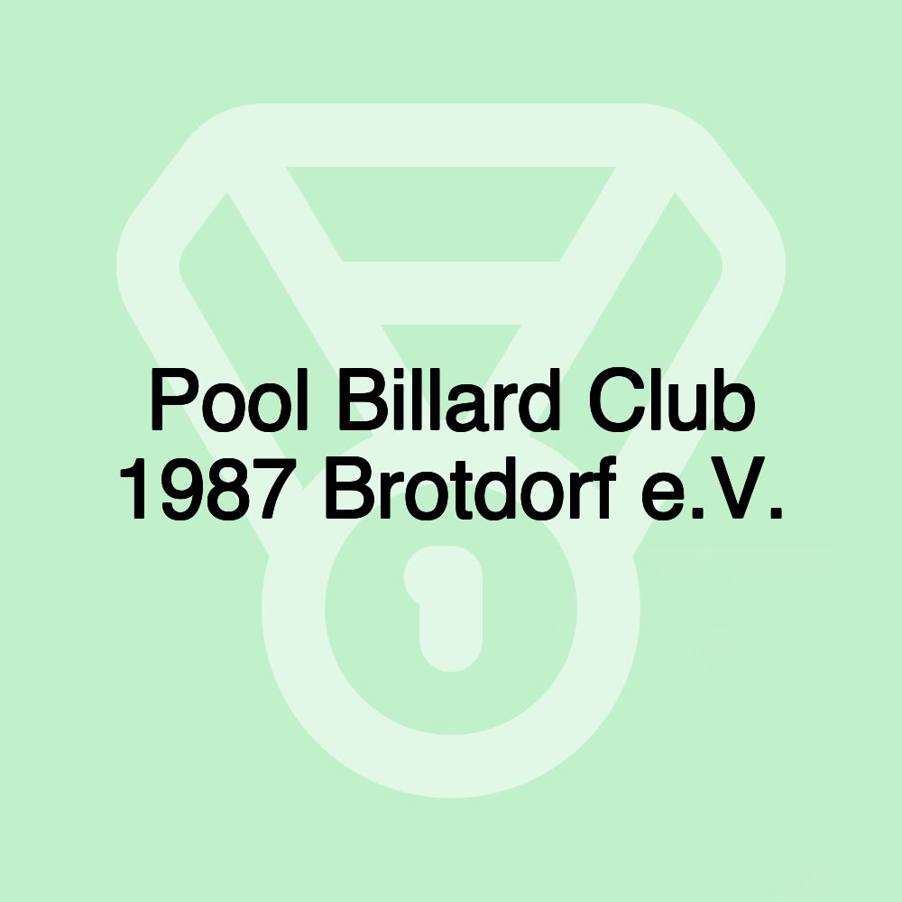 Pool Billard Club 1987 Brotdorf e.V.